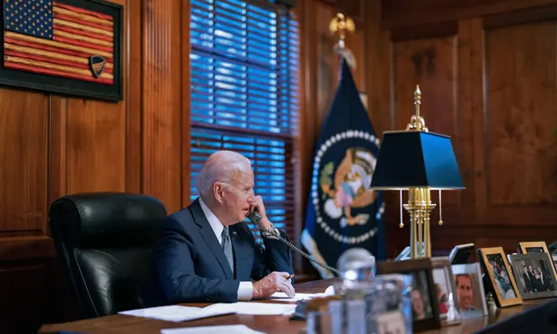 Biden and Putin hold 50-minute phone call amid rising Ukraine tensions